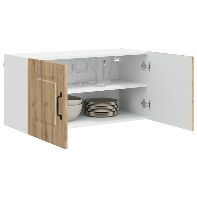 vidaXL - Vaatwasserpaneel - KALMAR - Artisan - Eiken - 80 - x - 31 - x - 40 - cm