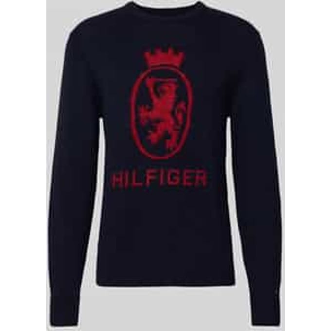 Regular fit gebreide pullover van zuiver katoen