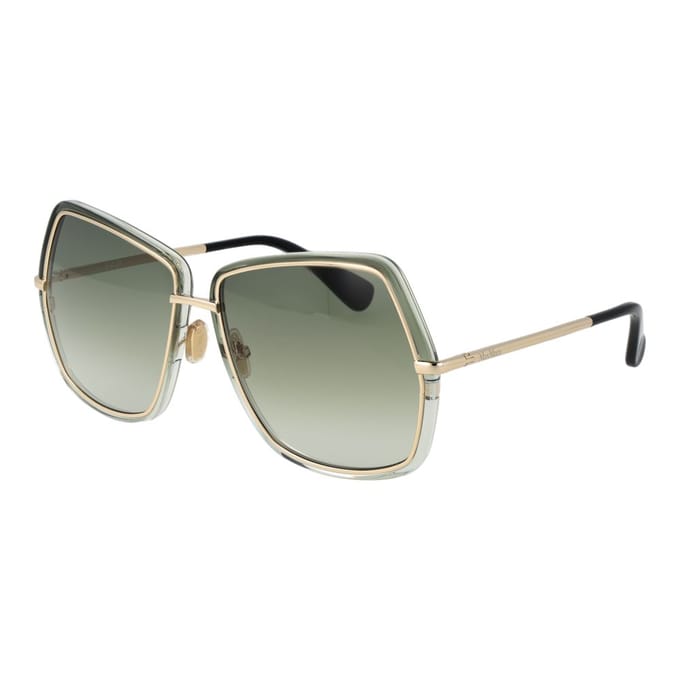 Lunettes de soleil femme Max Mara Mm0054 Shiny Pale Gold/Transparent Grey/61-15-135