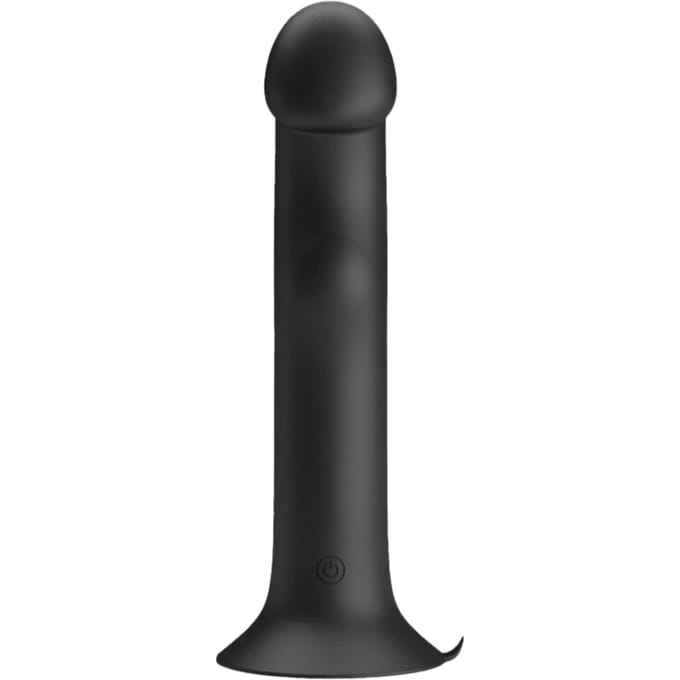 Pretty Love - Murray - Vibrerende Dildo - 19 cm - Zwart - USB Oplaadbaar - Siliconen
