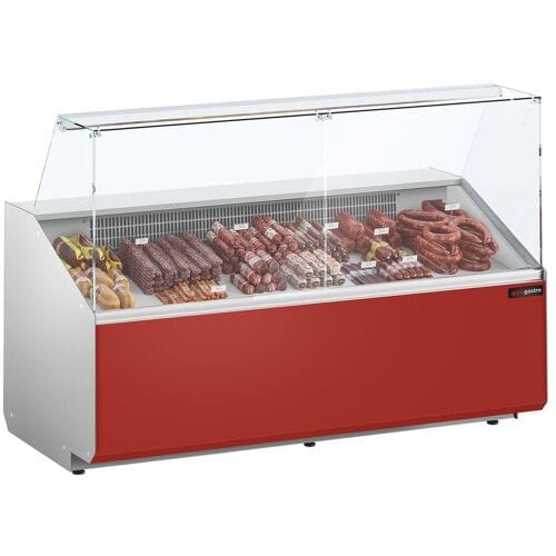 GGM Gastro Kühltheke - 1900mm - Frontblende Dunkelrot