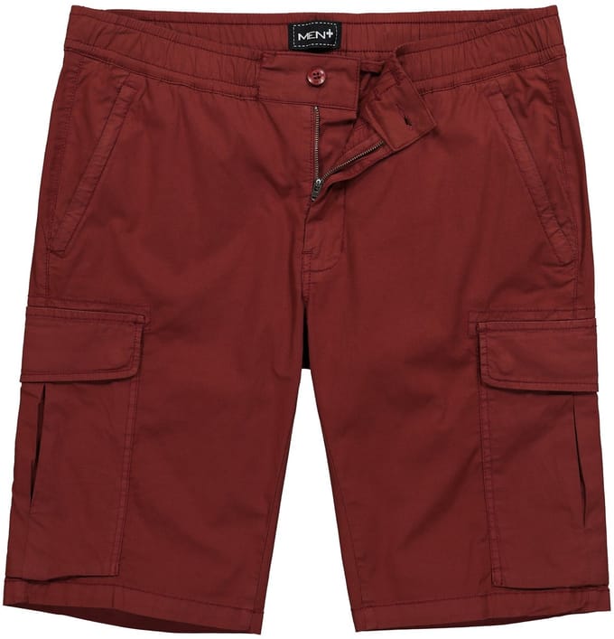 Men Plus - Heren - Cargo-Bermuda buikvriendelijk relaxed fit - Koperbruin - Maat 62