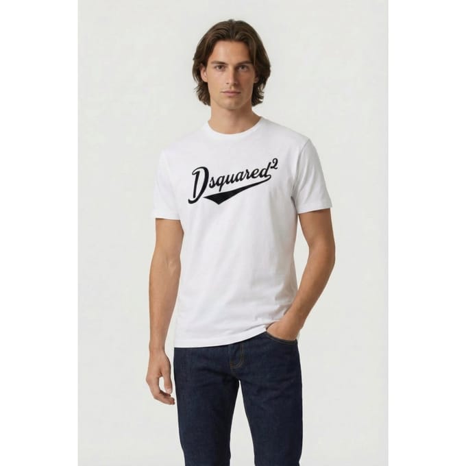 T-shirt met labelprint