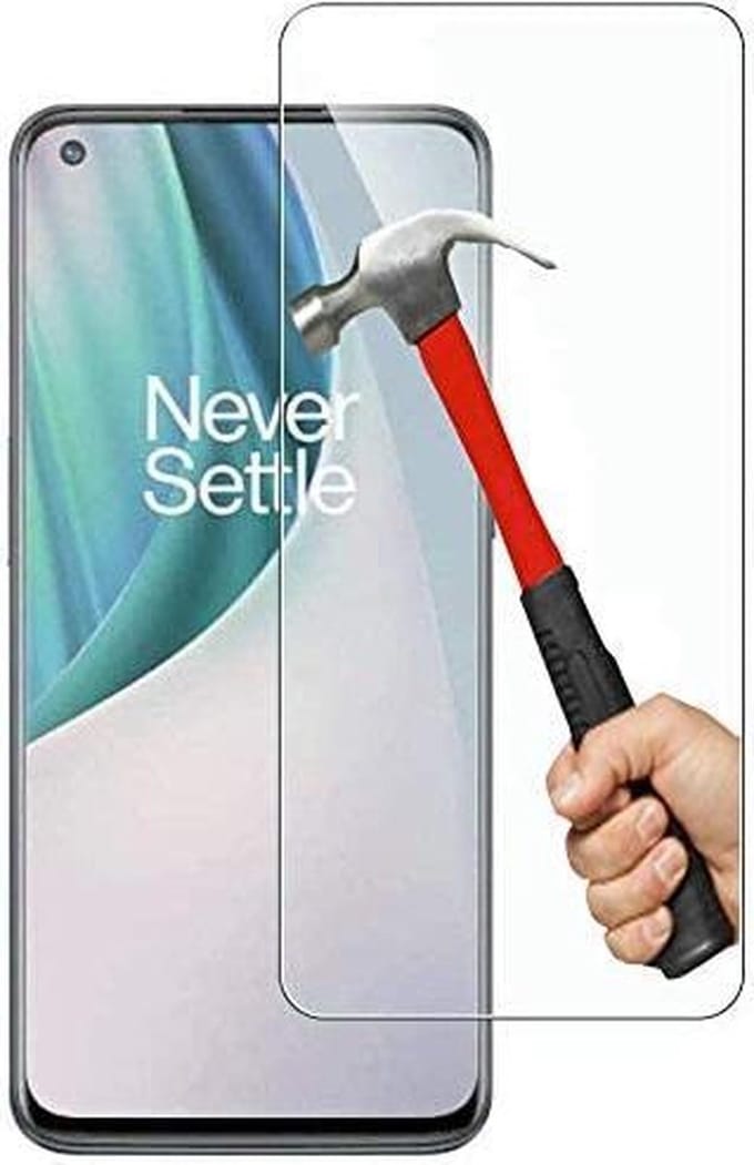 Screenprotector Glas - Tempered Glass Screen Protector Geschikt voor: OnePlus Nord N10 - 3x