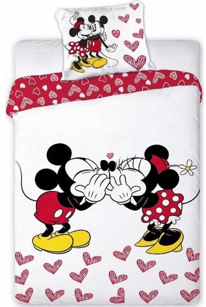 Disney - Minnie Mouse - Dekbedovertrek - 140x200 Cm - Eenpersoons - Polyester.