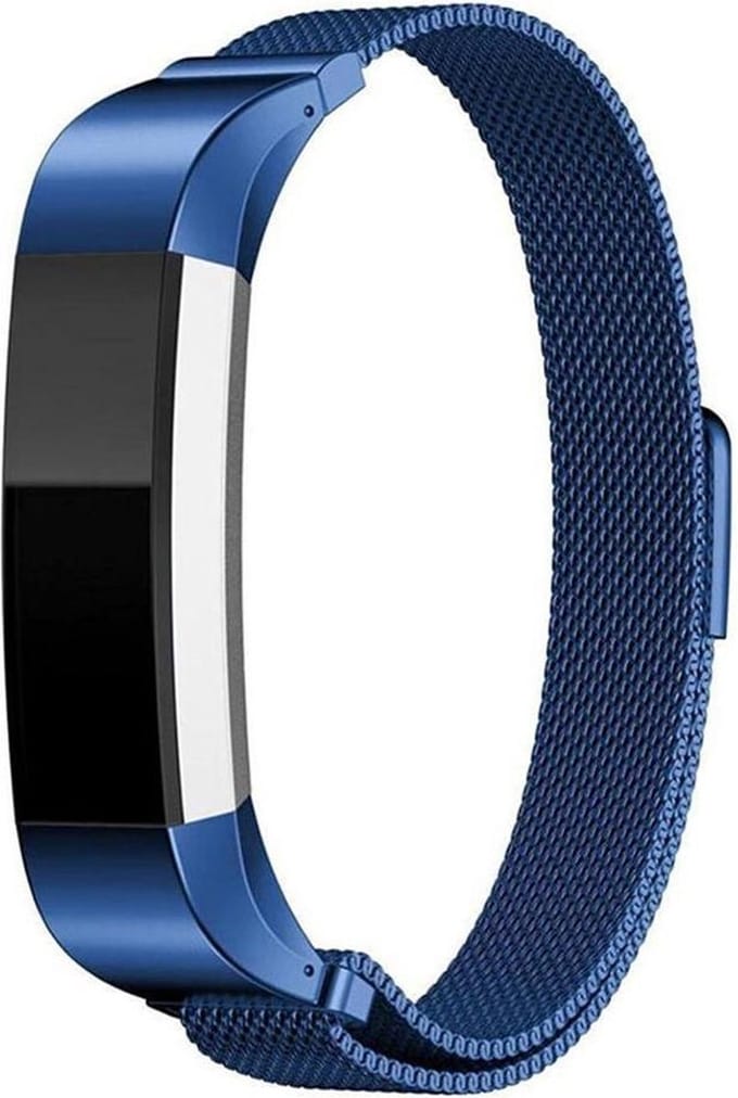 Shop4 - Fitbit Alta Bandje - Metaal Blauw