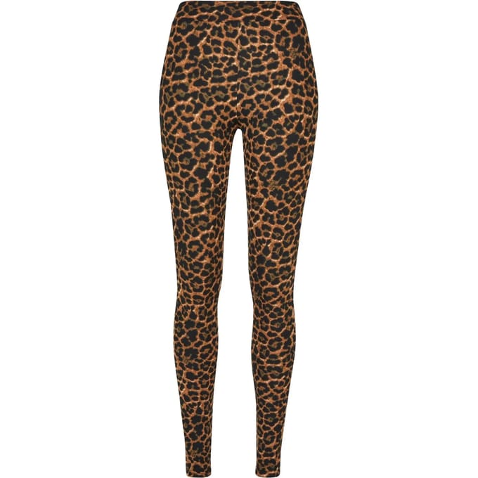Urban Classics - Soft AOP darkleo Legging - 5XL - Bruin
