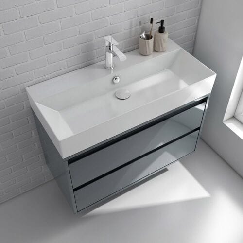 Megabad Profi Collection Pure 2.0 washbasin with vanity unit 90 cm with 2 drawers 21SF1104090IS
