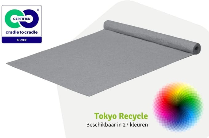 GJ Floors - Budget loper Tokyo Recycle | Lichtgrijs - Breedte x Lengte: 2 meter / 5 meter