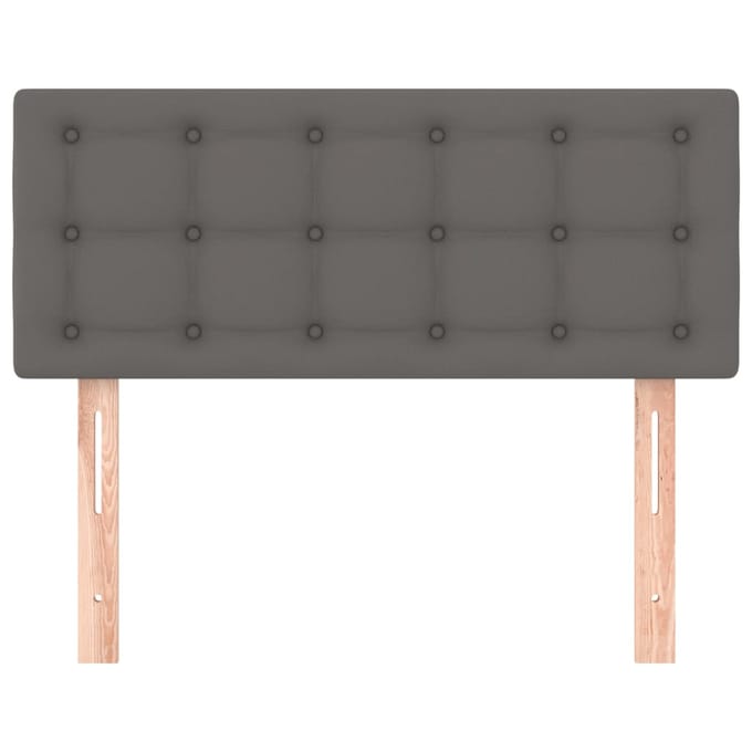vidaXL - Hoofdbord - 100x5x78/88 - cm - kunstleer - grijs