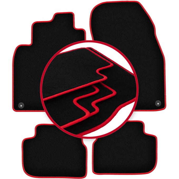 CARLUX-RED automatten voor: Saab 9-3 II cabriolet (2002-2014)