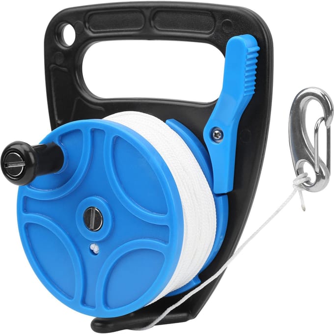 Duikhaspel Multifunctioneel Draagbaar Duikuitrusting met Handvat Gesp Combinatie 289FT(Blauw ) blauw