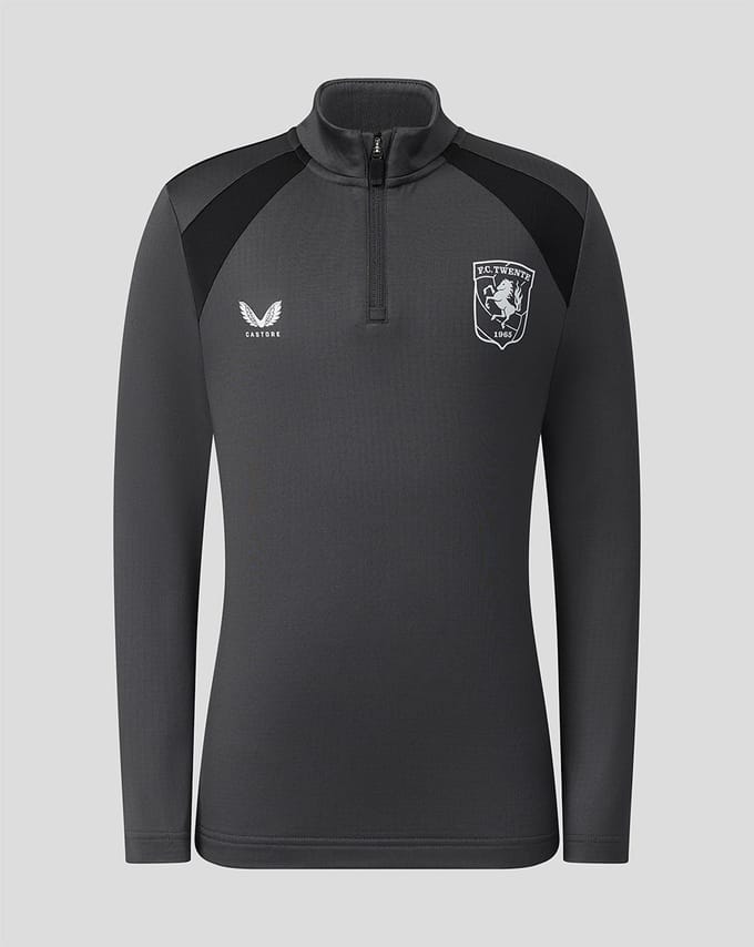 Fc Twente Training 26/27 Coaches Midlayer Top - Junior - Gunmetal