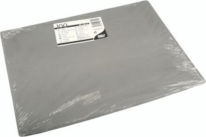 100 Placemats, papier 30 cm x 40 cm grijs
