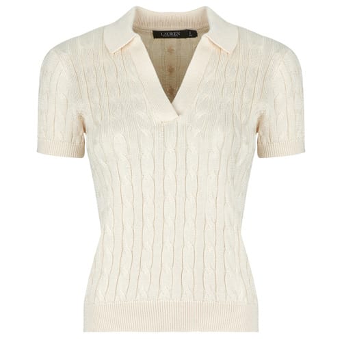 regular fit poloshirt van geweven katoenmix