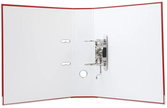 Exacompta 20x Ordner met hefboom in PP /karton - rug van 80mm - A4 - Rood - 918403B