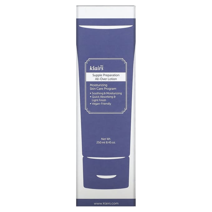 Dear, Klairs, Supple Preparation All Over Lotion, 250ml (8.45oz) blue