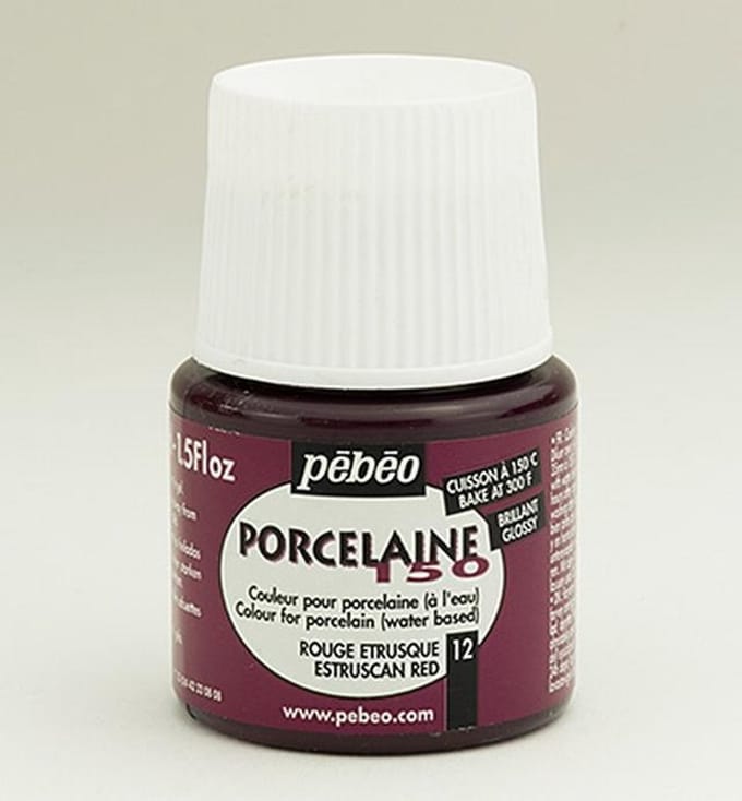 Porseleinverf - 12 Etruscan Red - Pebeo - 45ml