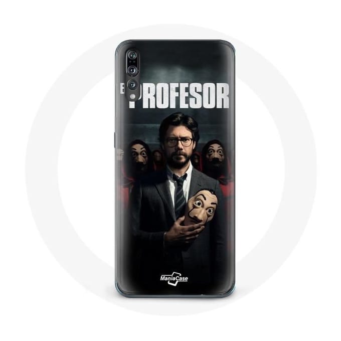 Coque pour Huawei P20 - La Casa De Papel - El Profesor - Souple - Noir - Protection
