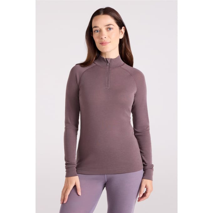 Mountain Warehouse Dames/Dames Merino Wol Zip Hals Thermo Top (Bruin)