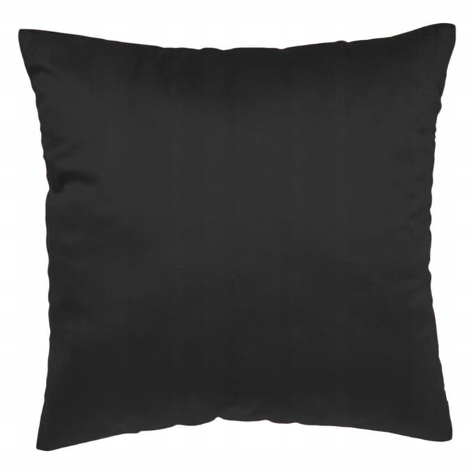 Decoratieve Kussenhoes Velours Zwart 40x40 cm