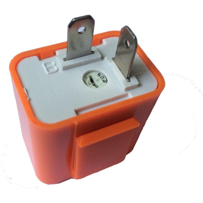 12V 2-pins snelheidsverstelbare LED-indicator knipperlicht richtingaanwijzer relais weerstand fix hyper oranje