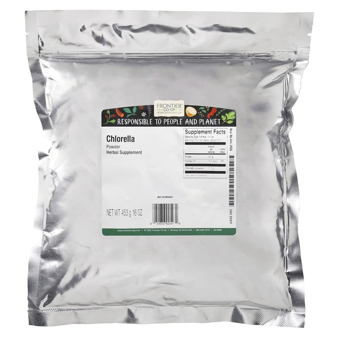 Frontier Co-Op, Chlorella Poeder, 453G(16oz)