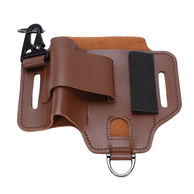 Étui Cuir Multitool Multifonctionnel Portable Cuir Pochette Outil Organisateur pour Camping Extérieur