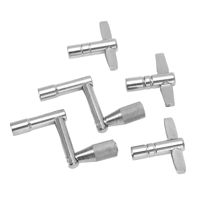 5 Stuks Universele Trommel Sleutels Metaal Trommels Stem Sleutel voor Drummers Percussie Hardware Gereedschap gray