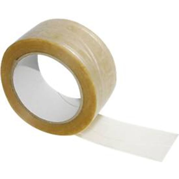 Draadversterkt pvc-tape, transparant, 6 rollen
