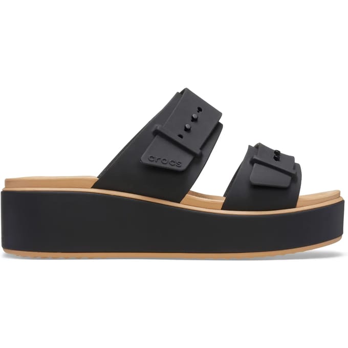 Crocs Brooklyn Buckle Matte Wrap LightWeight Dames Sandalen - Model 212408 - Zwart