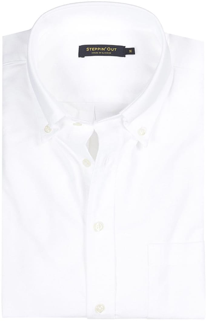 Steppin' Out Overhemd Oxford Wit - Maat 3XL - Heren