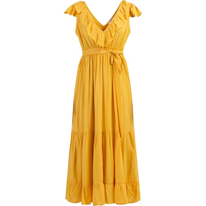 IZIA Maxi jurk Dames geel