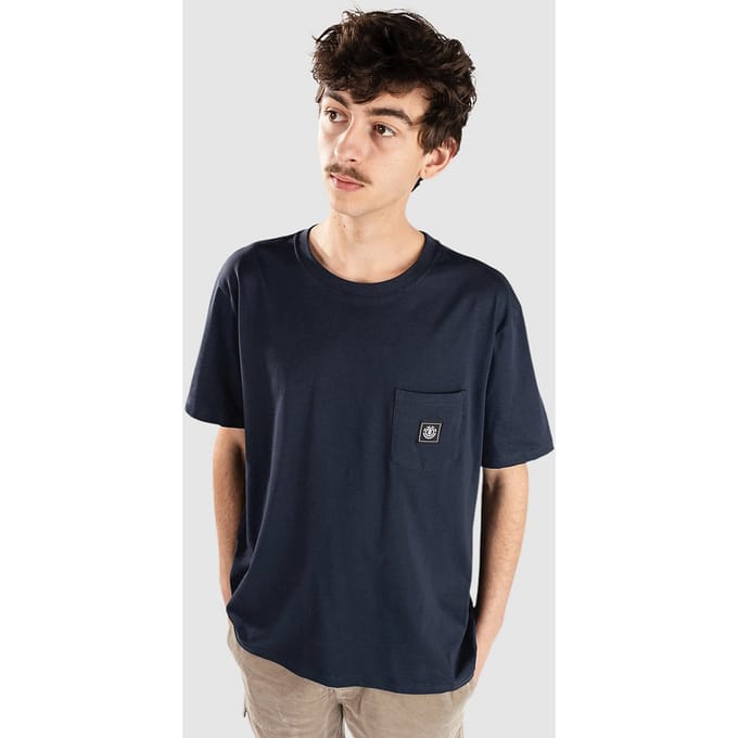 Element Icon Label Pocket T-Shirt blauw