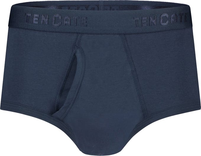 Ten Cate Basics organic cotton stretch slip met gulp navy 2-pack voor Heren | Maat L