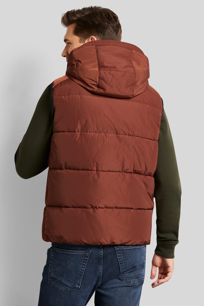 Bugatti Herren Waistcoat met afneembare capuchon