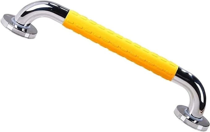 Veiligheidsgreep Douche - Steunleuning Bad - Extra Stabiliteit - Antislip Nylon Buis - Diverse Lengtes - Chroom Wit