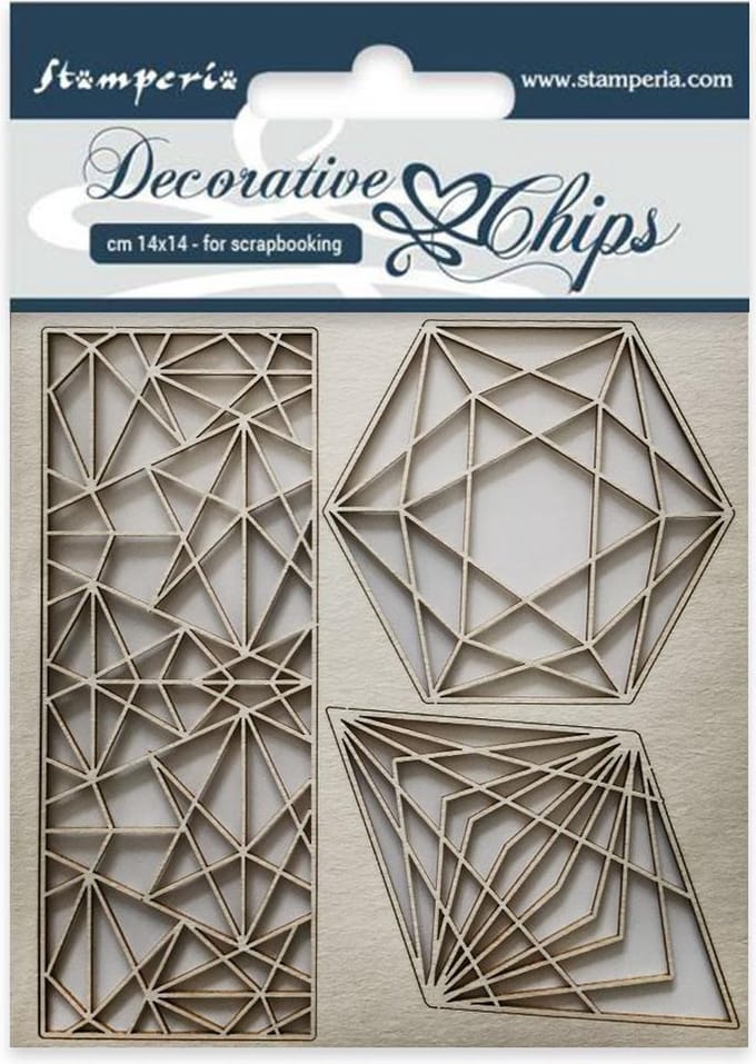 Stamperia Decorative Chips Geometry (SCB28)