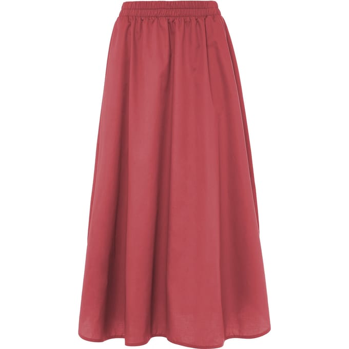 Devotion Twins Eutopia Long Skirt Poplin Rosewine Taglia: S | Maxi gonne Outlet | Donna | Rosa
