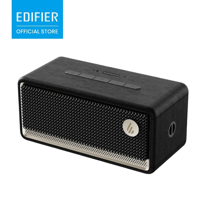 EDIFIER ES60 Draagbare Bluetooth Speaker 34W RMS 360 Graden Geluid IP66 Waterdicht Stofdicht 9U Speeltijd Bluetooth 5.4 Stereo Pairing Multipoint Ingebouwde Microfoon Sfeerverlichting USB-C ConneX App