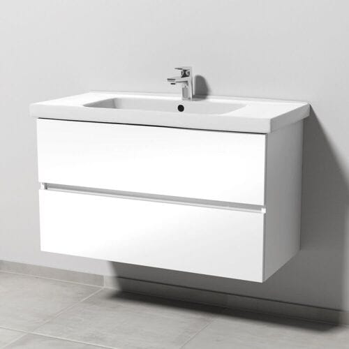 Sanipa Solo One Harmonia washbasin combination with ceramic washbasin 100 cm, 2 drawers PS03278