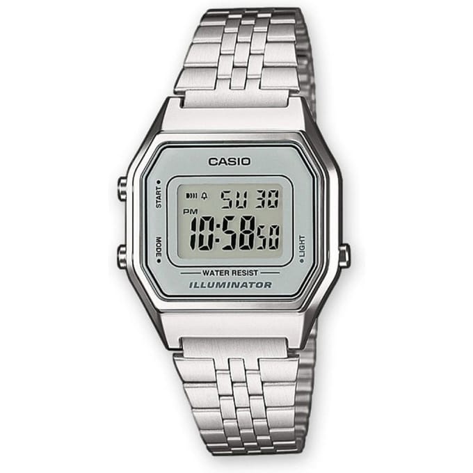 Casio Classic LA680WEA-7EF Digitaal Horloge voor Dames - Zilver