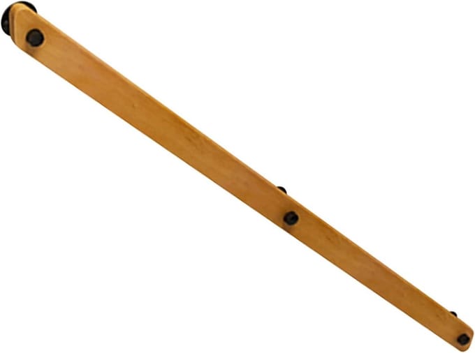 Trapleuning Set - Buiten Handgreep - Veiligheid Verhoging - Massief Hout - 30-420cm - Natuurlijk
