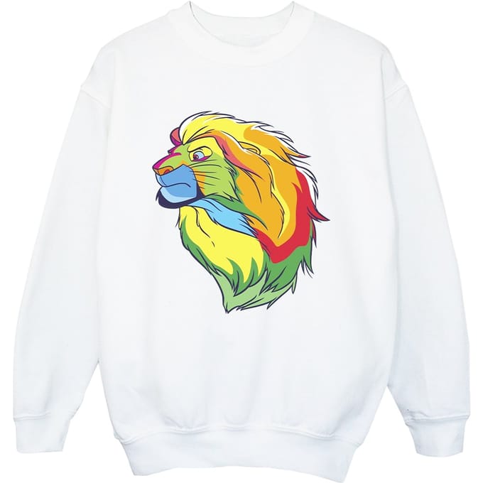 Disney Jongens The Lion King Kleuren Sweatshirt (Wit)