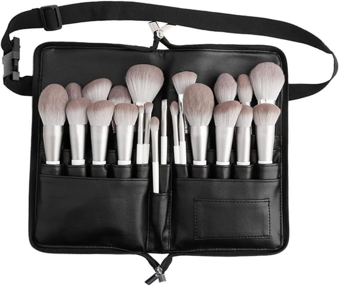 Draagbare Make-up Borstels Organizer, Reis Make-up Tas, Duurzame Canvas Borstelcase voor Waterverf en Make-up Accessoires