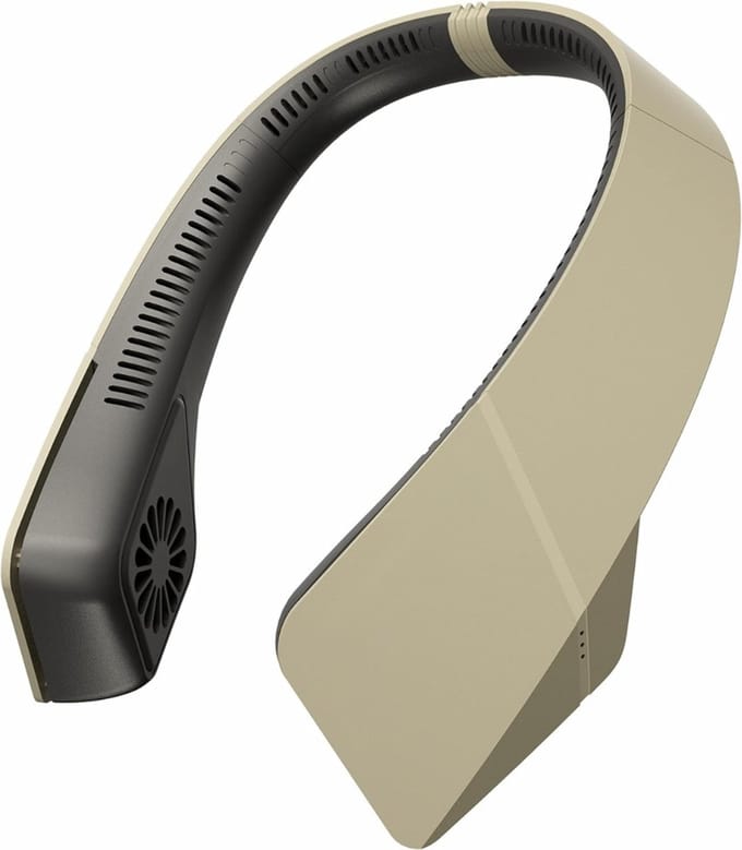 SCH® Nek Ventilator - Ventilator - Gehard grijs - ‎7cm x 21cm x 22cm