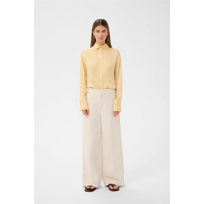 INWEAR Cheyanneiw Pant Broeken Dames - Ecru - Maat 36