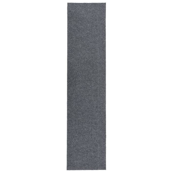 vidaXL - Droogloopmat - 100x450 - cm - grijs