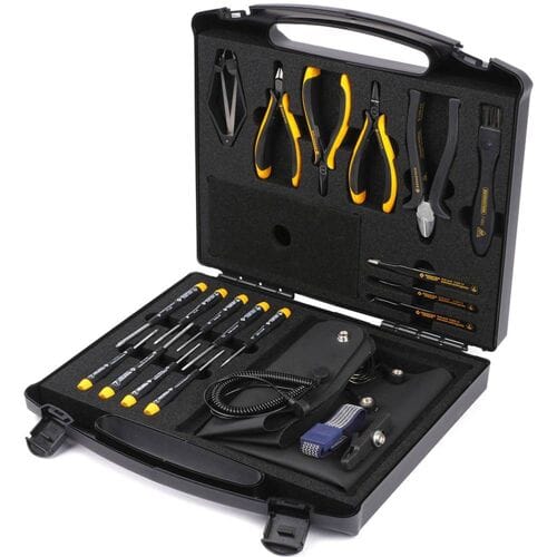 BERNSTEIN Tools for Electronics Bernstein Werkzeugfabrik 2280 Gereedschapsset ESD, Professioneel Incl. koffer 18-delig