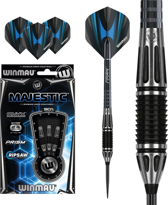Winmau Majestic 90% - Dartpijlen - 22 Gram